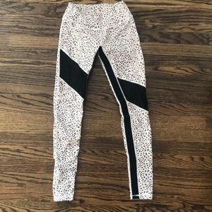 Leopard Leggings with sheer